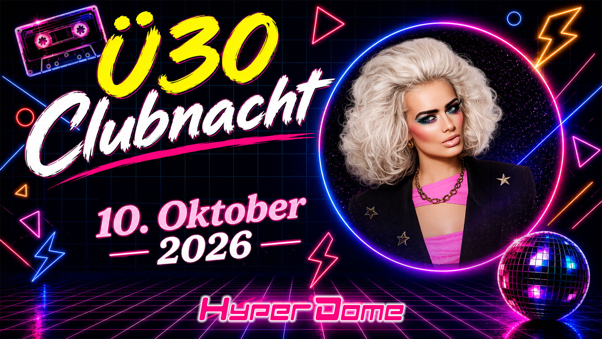          Clubnacht Ü30/40/50... mit den Highlights aus 4 Jahrzehnten